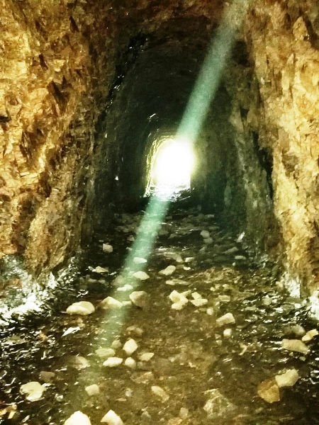 Interior de una mina de oro romana