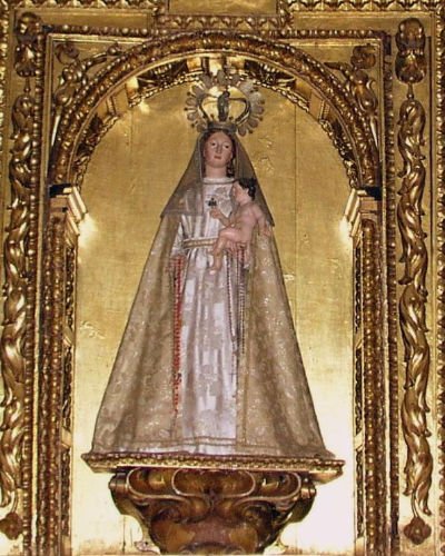 El retablo de Nuestra Señora del Rosario